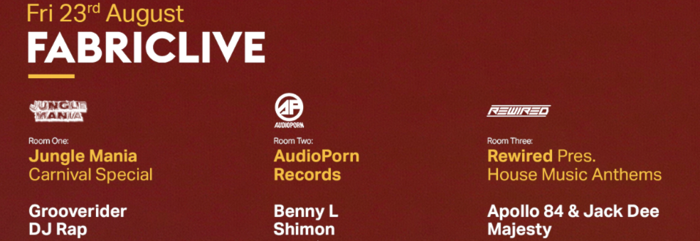 FABRICLIVE JUNGLE MANIA, AUDIOPORN RECORDS & R